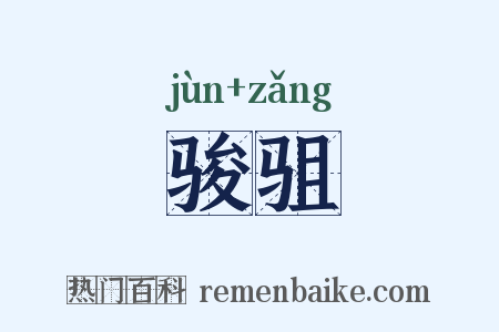 骏驵是什么意思的图片
